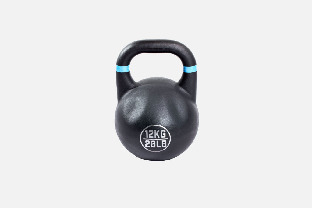 Kettlebell Russian Black Lacertosus 12 Kg - Ghisa, Nero Opaco, Per CrossTraining E Home Gym, Made In Italy